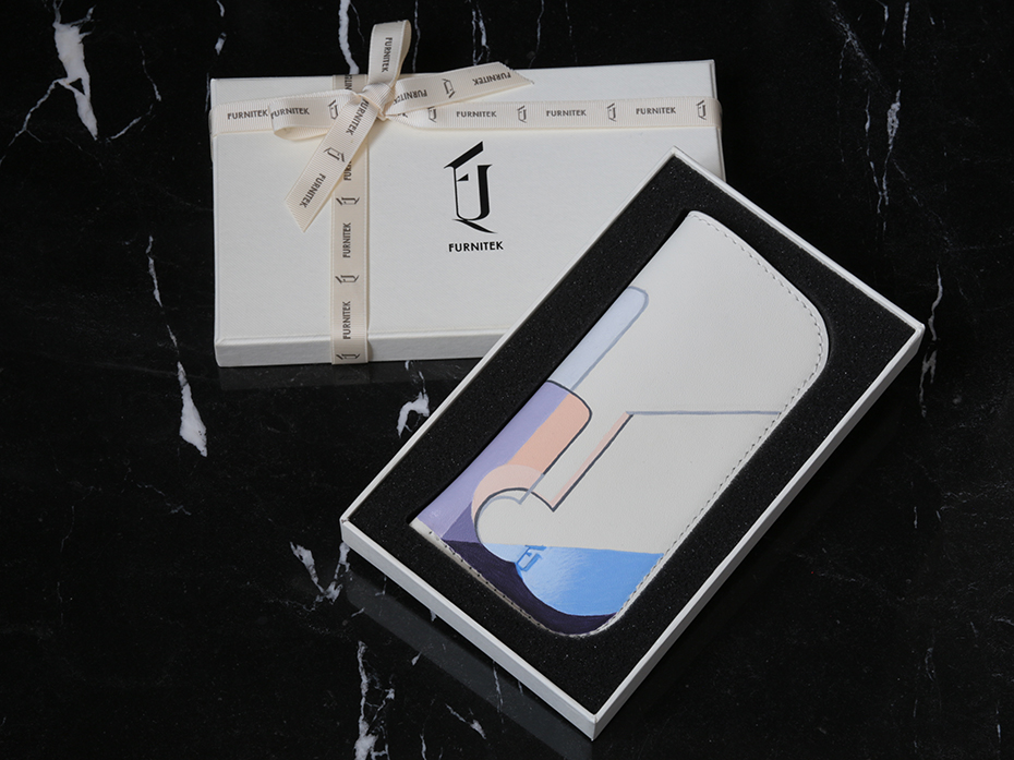 Футляр кожаный для очков FURNITEK FG-101311 в подарочной коробке