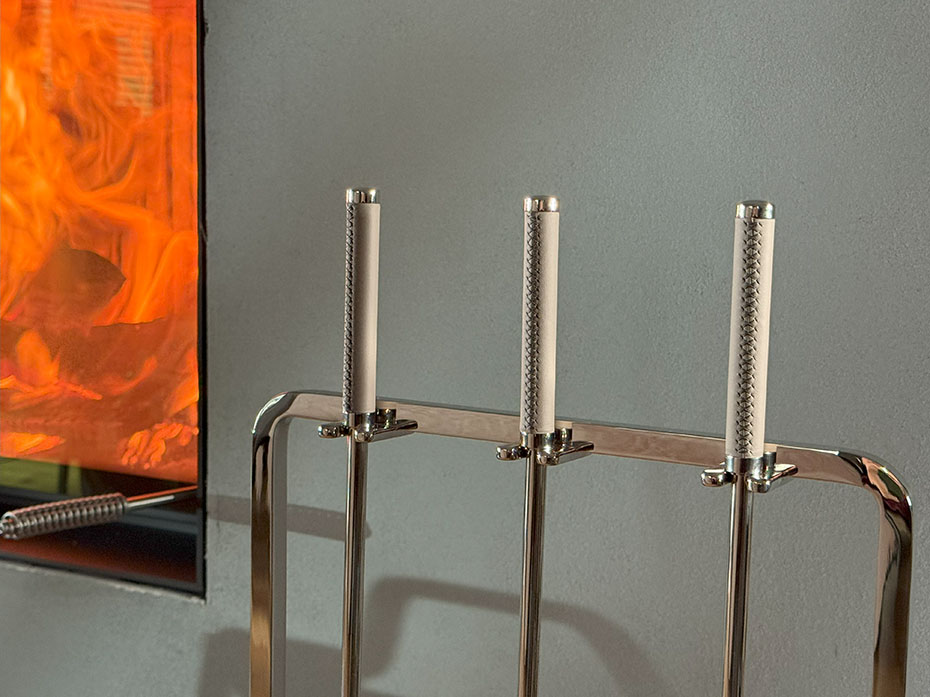 Каминный набор FURNITEK FG-05018 полированный никель