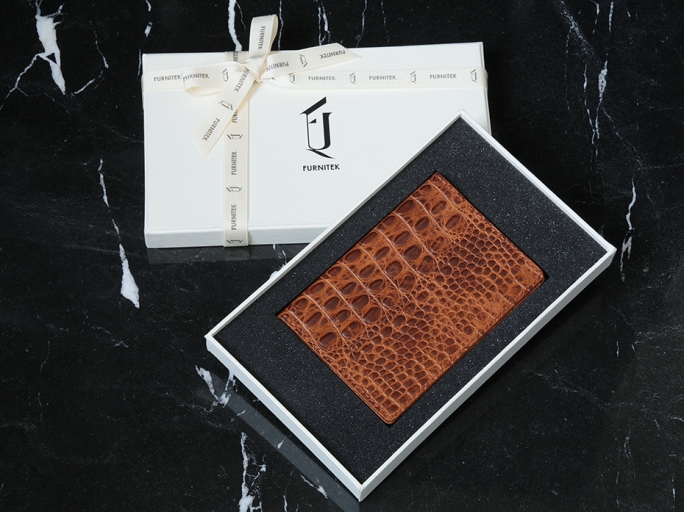 Обложка кожаная на паспорт FURNITEK модель FG-0201913 в подарочной коробке